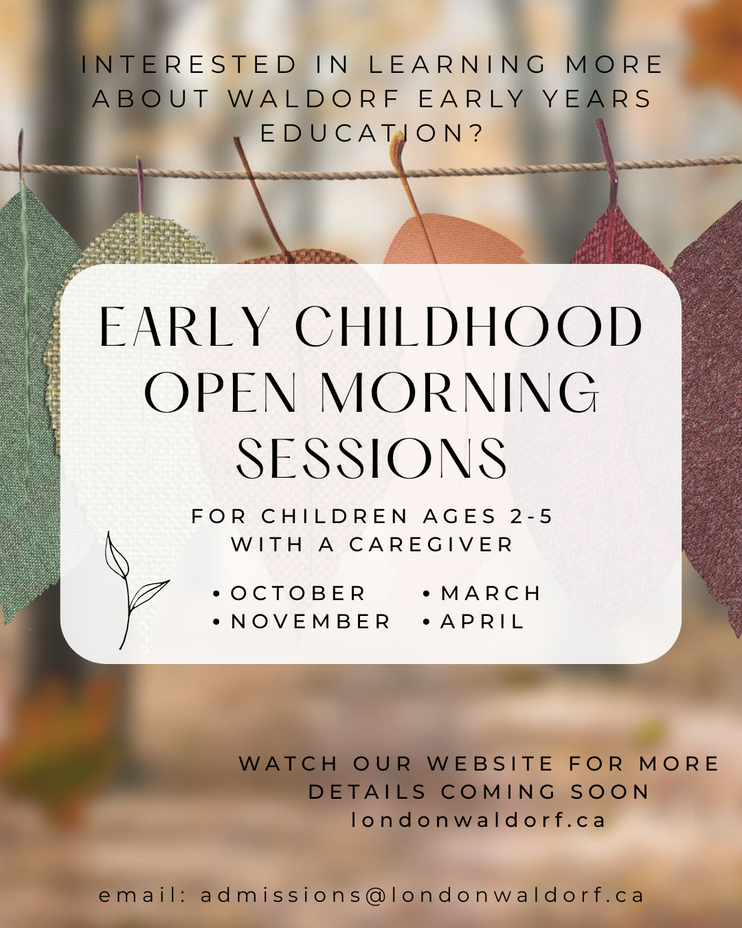 Early Childhood Open morning (1)